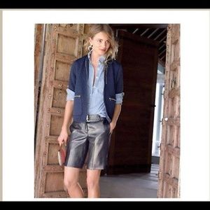 J. Crew Metallic Navy Shorts